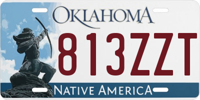 OK license plate 813ZZT