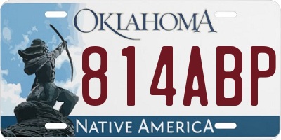 OK license plate 814ABP