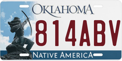 OK license plate 814ABV