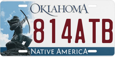 OK license plate 814ATB