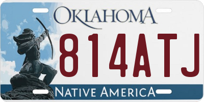 OK license plate 814ATJ