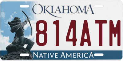 OK license plate 814ATM