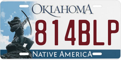 OK license plate 814BLP