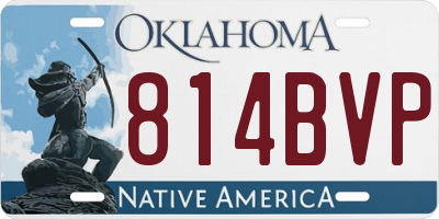 OK license plate 814BVP