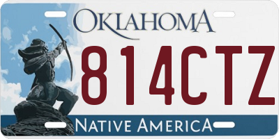 OK license plate 814CTZ