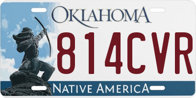 OK license plate 814CVR