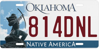 OK license plate 814DNL