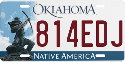 OK license plate 814EDJ