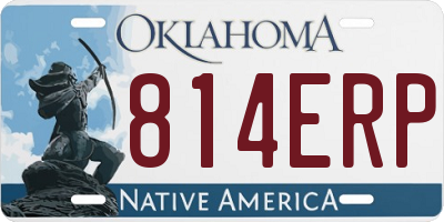 OK license plate 814ERP