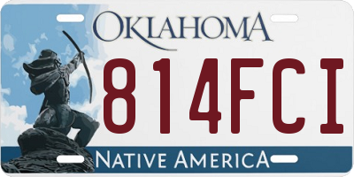 OK license plate 814FCI