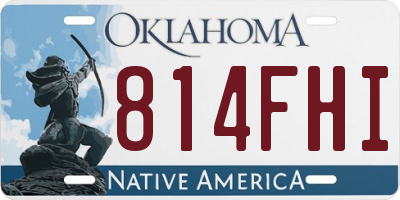 OK license plate 814FHI