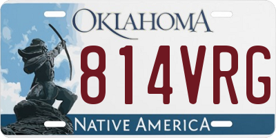OK license plate 814VRG