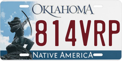 OK license plate 814VRP