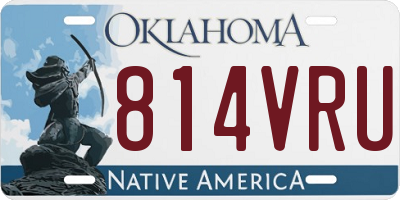 OK license plate 814VRU