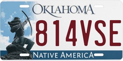 OK license plate 814VSE