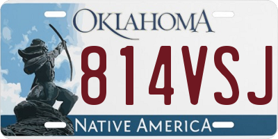 OK license plate 814VSJ