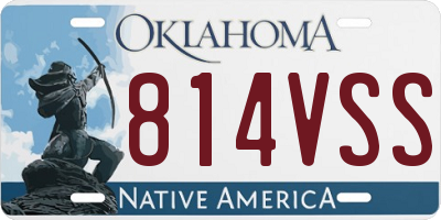 OK license plate 814VSS