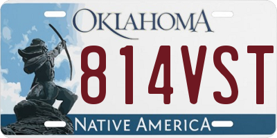 OK license plate 814VST