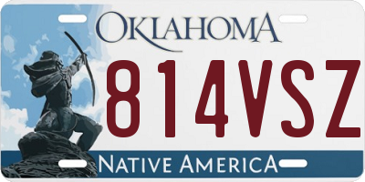 OK license plate 814VSZ