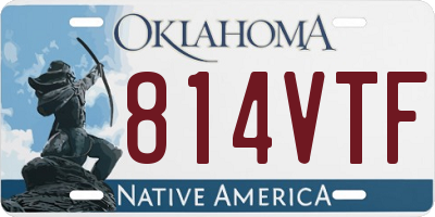 OK license plate 814VTF