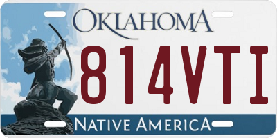 OK license plate 814VTI