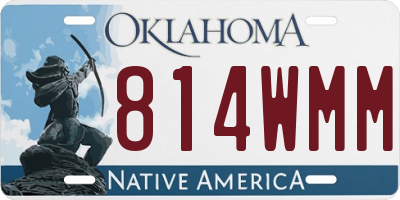 OK license plate 814WMM