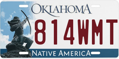 OK license plate 814WMT