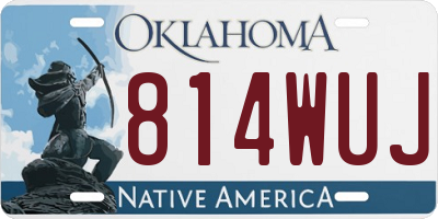 OK license plate 814WUJ