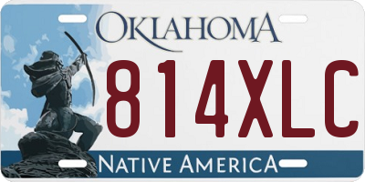 OK license plate 814XLC