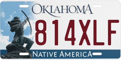 OK license plate 814XLF