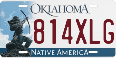 OK license plate 814XLG