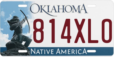 OK license plate 814XLO
