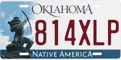 OK license plate 814XLP