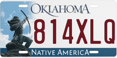 OK license plate 814XLQ