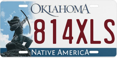 OK license plate 814XLS