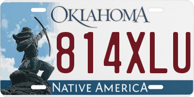 OK license plate 814XLU