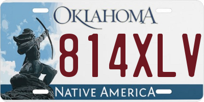 OK license plate 814XLV