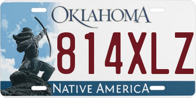 OK license plate 814XLZ