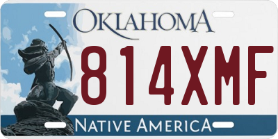 OK license plate 814XMF