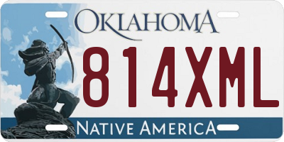 OK license plate 814XML