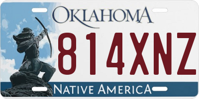 OK license plate 814XNZ