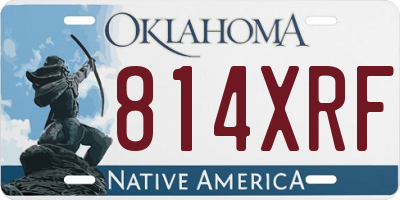 OK license plate 814XRF