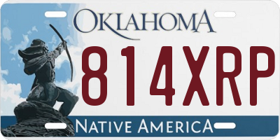 OK license plate 814XRP