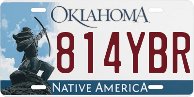 OK license plate 814YBR