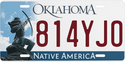 OK license plate 814YJO
