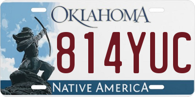 OK license plate 814YUC