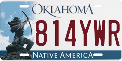 OK license plate 814YWR