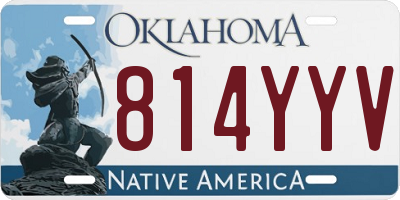 OK license plate 814YYV