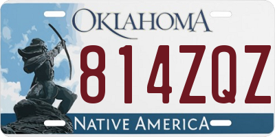 OK license plate 814ZQZ