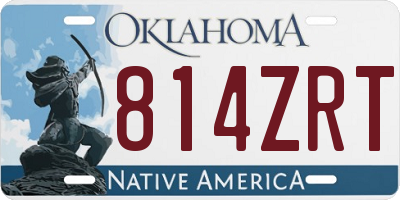 OK license plate 814ZRT